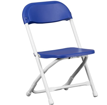 Blue Kids Plastic Folding Chair 10 Chairs Per Box