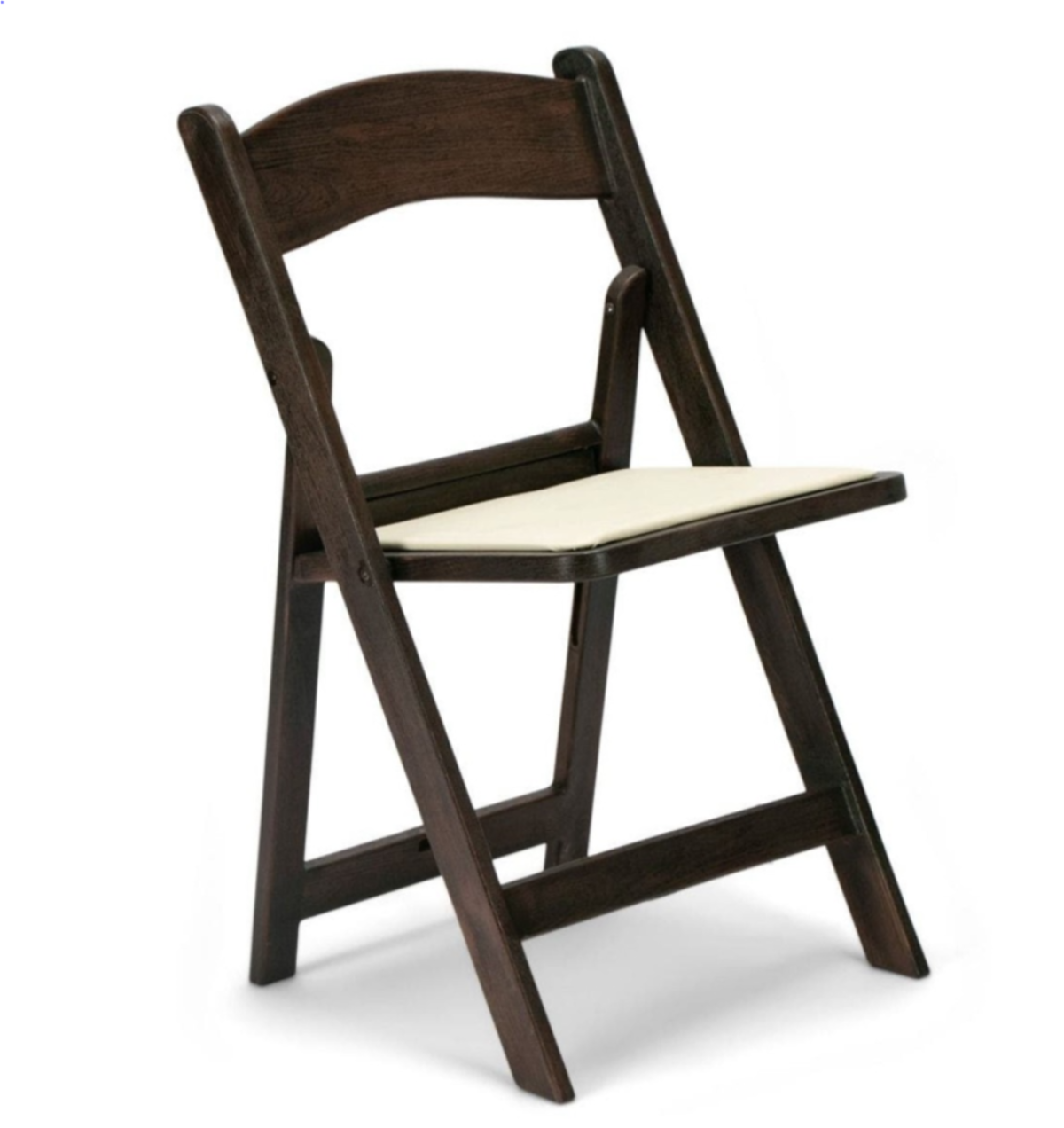 Brown Resin Folding Chair