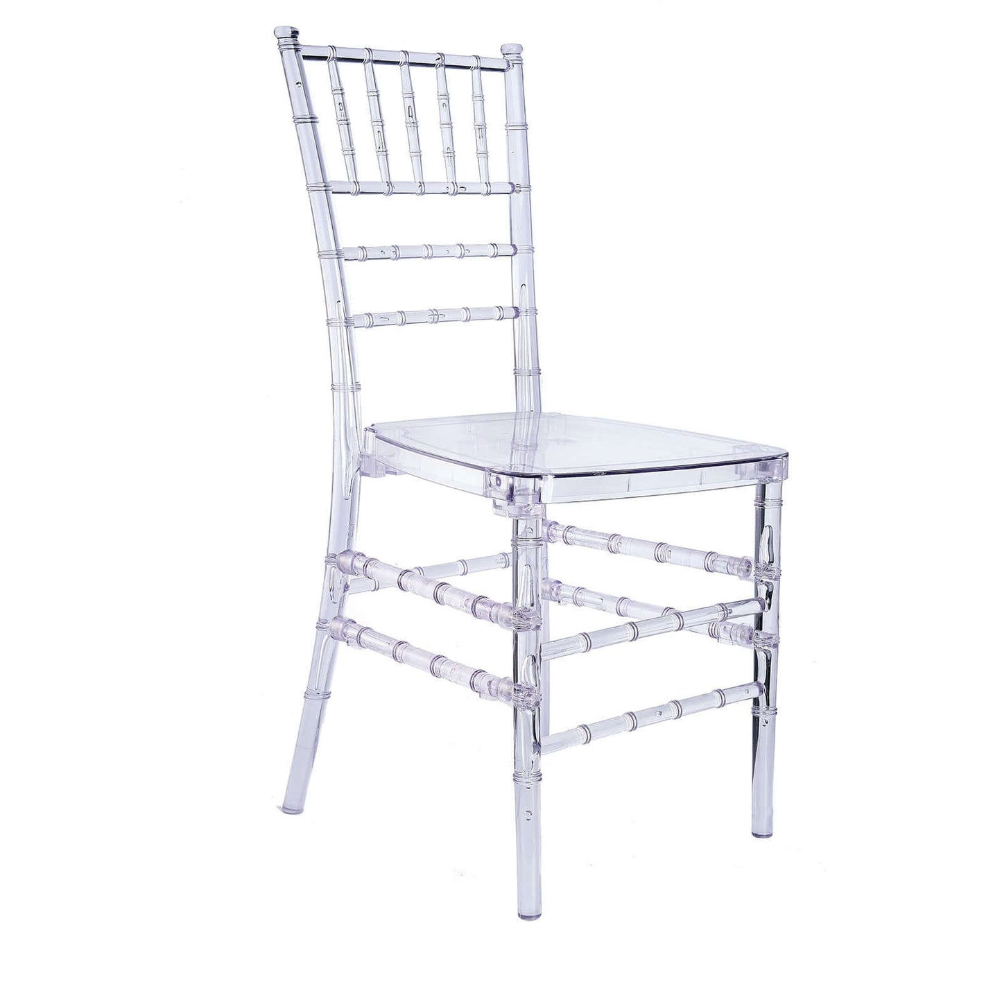 Crystal clear resin chiavari chair