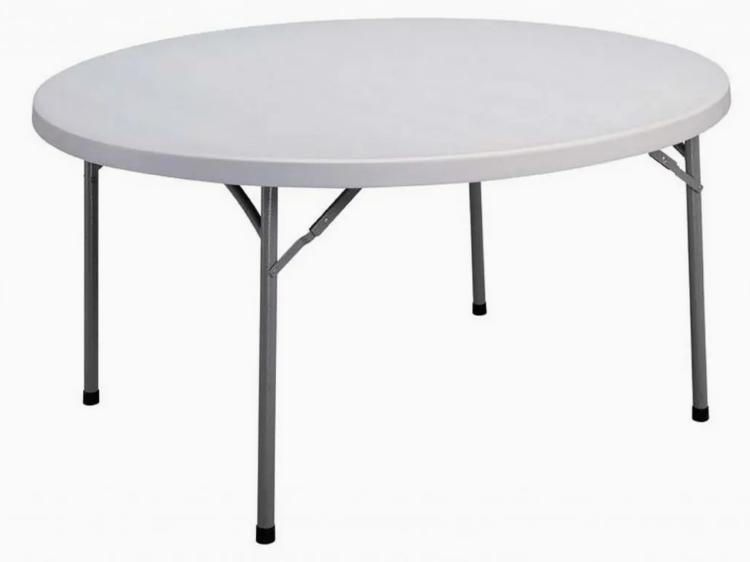 Round folding tables