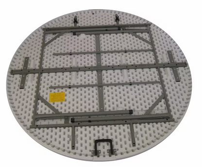 Round 60 inch resin folding table