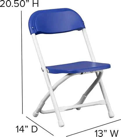Blue Kids Plastic Folding Chair 10 Chairs Per Box