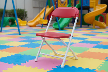 Red Kids Plastic Folding Chair 10 Chairs Per Box