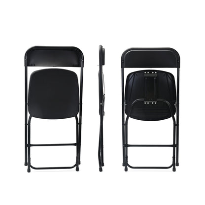 Black Plastic Folding Chairs, Sold In Boxes Of 6