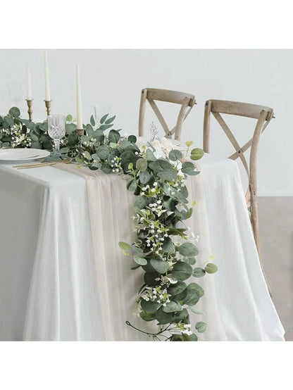 Cross back natural wood chair