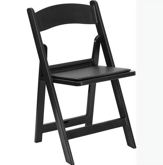 Black Resin Folding chair