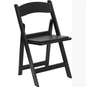 Black Resin Folding chair