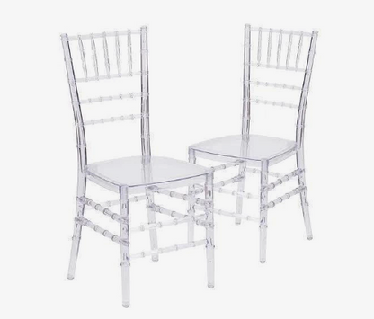 Crystal Clear Resin Chiavari Chair