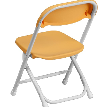 Yellow Kids Plastic Folding Chair 10 Chairs Per Box