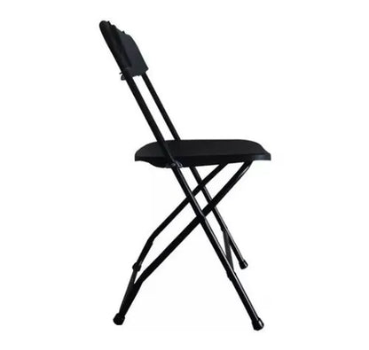 Black Plastic Folding Chairs, Sold In Boxes Of 6