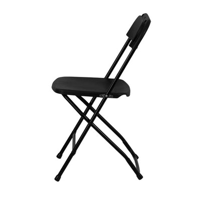 Black Plastic Folding Chairs, Sold In Boxes Of 6