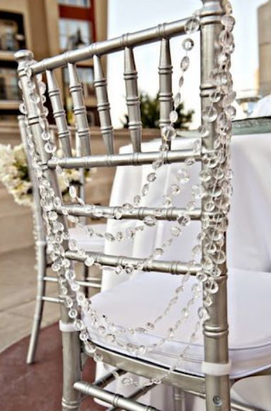 Silver Resin Chiavari chair (sold in boxes of 4 assembly required) price per chair.