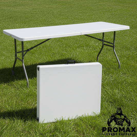 6" Rectangular Resin Portafolio Table