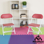 Red Kids Plastic Folding Chair 10 Chairs Per Box