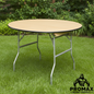60inch Round Wood Folding Table