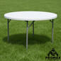 Round 60 inch Resin Folding Table
