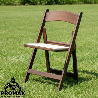 Brown Resin Folding Chair