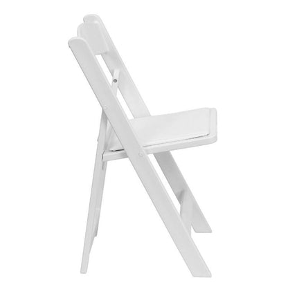 White Resin Folding Chair, Sold In Boxes Of 4